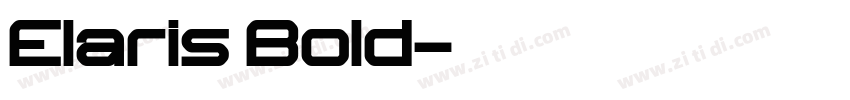 Elaris Bold字体转换